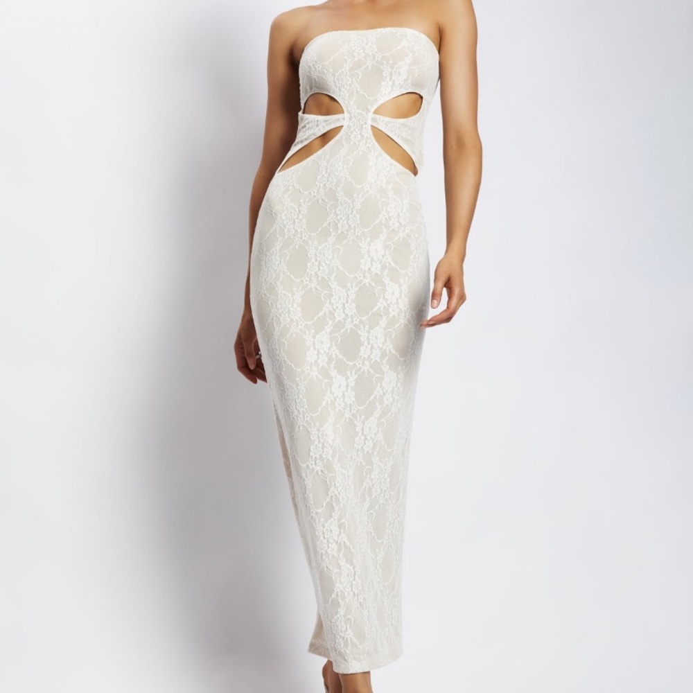 Cut out bandeau maxi dress Meshki